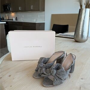 Loeffler Randall Champagne Camellia Knot Mule